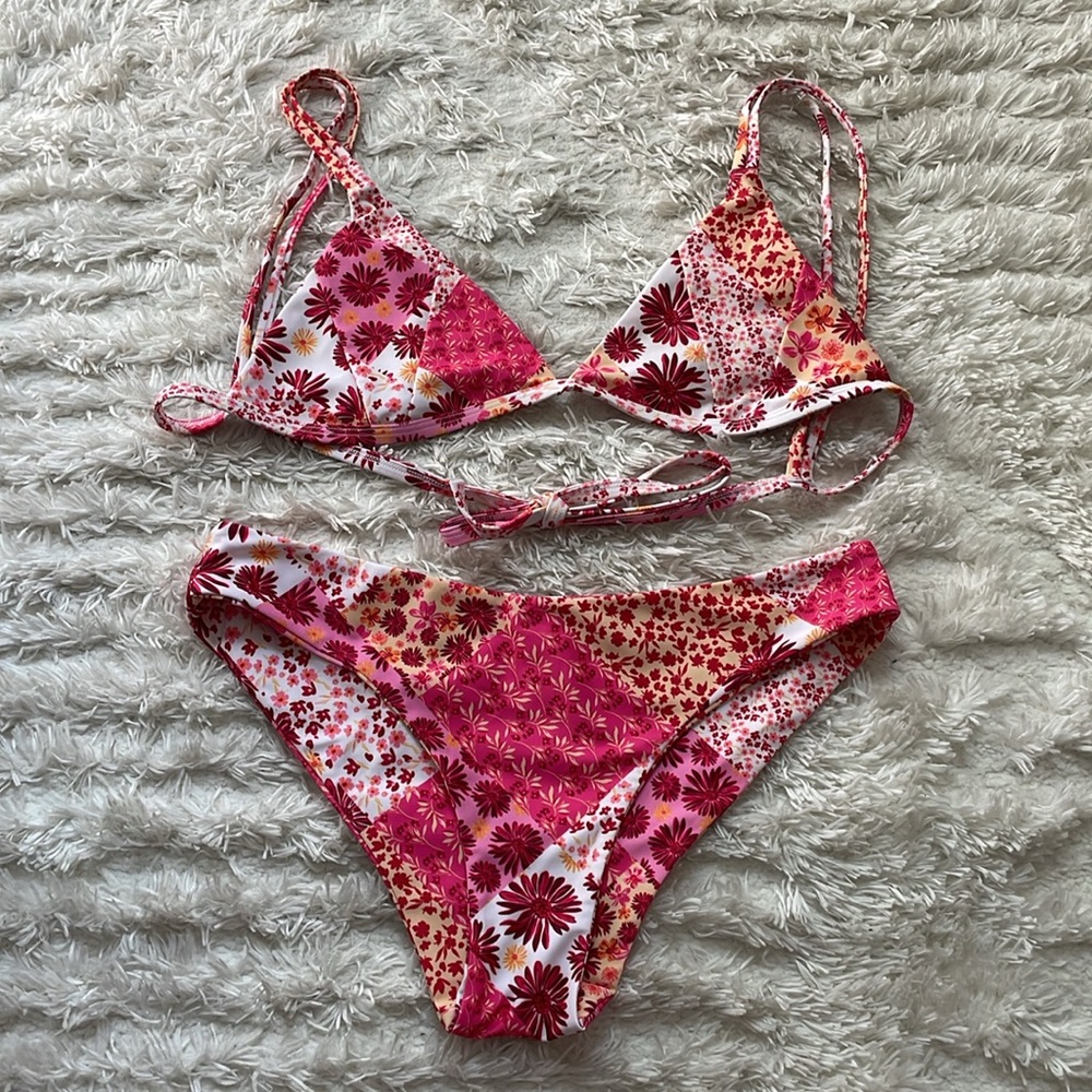 Kulani Kinis Patchwork Bikini Set